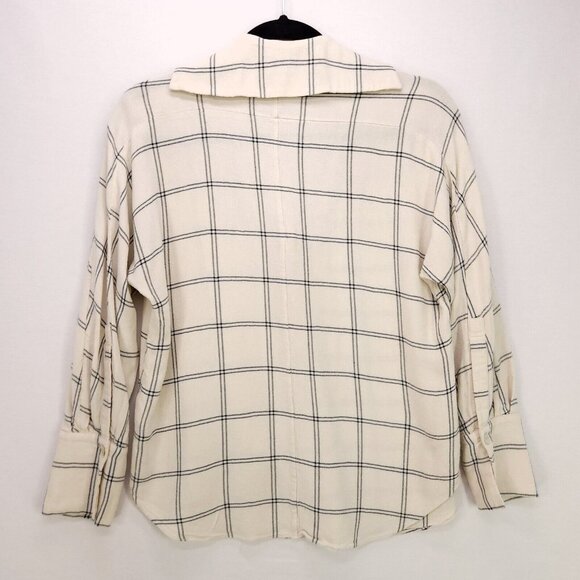 Vince Wool Blend Top Womens XS Oversized Boxy Long Sleeve Blouse Office Casual - Picture 2 of 11